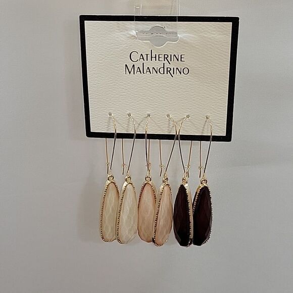 BRAND NEW  CATHERINE MALANDRINO DANGLING DROP WOMEN"S EARRINGS - Picture 2 of 12
